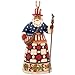 Jim Shore Heartwood Creek American Santa Stone Resin Hanging Ornament, 4.75