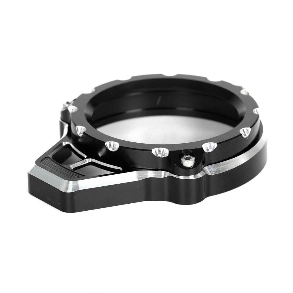 Anello di copertura trasparente per tachigrafi 3D CNC compatibile con Monkey 125 DAX125 ST125 Trail 125 CT 125 2018-2024 (nero)