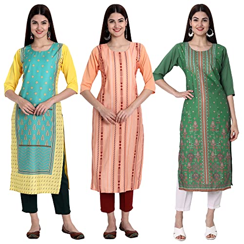 Image of Women's Crepe Straight Kurta