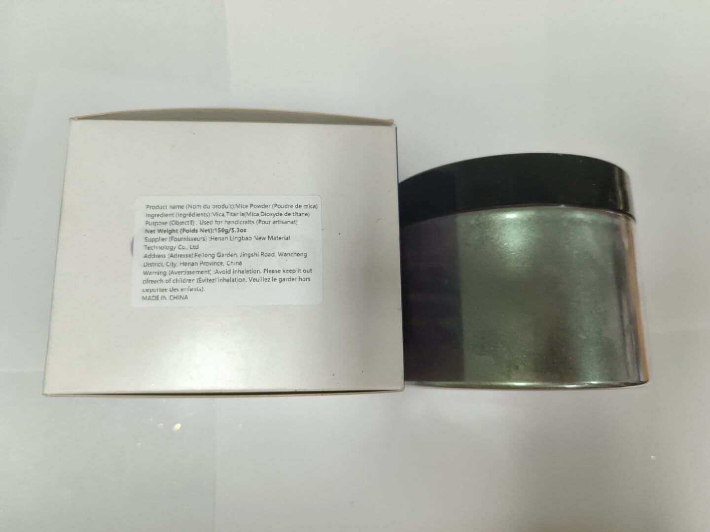Ceya Mica Polvere 5.3oz/ 150g Verde Oliva Perlato Pigmento Polvere per Epoxy, Rullo, Bomba da Bagno Slime, Tintura di Sapone, Slime, Candela, Resina Artigianato Pittura Gioielli Smalto