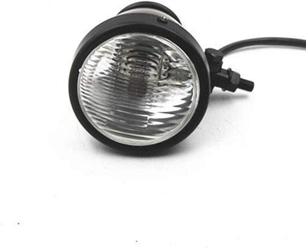 Motorcycle Front Headlight Auxiliary Lamp Fog Light Spotlight12V H4 Retro Cafe Racer Fit For Harley Dyna Softail Chopper Bobber Touring 1200 (Transparent)