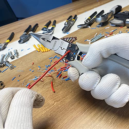 BOOSDEN Zangen Set mit 8 inch Seitenschneider, 8 inch Kombinationszange und 9 inch Spitzzange, 3-teilig – Bild 7