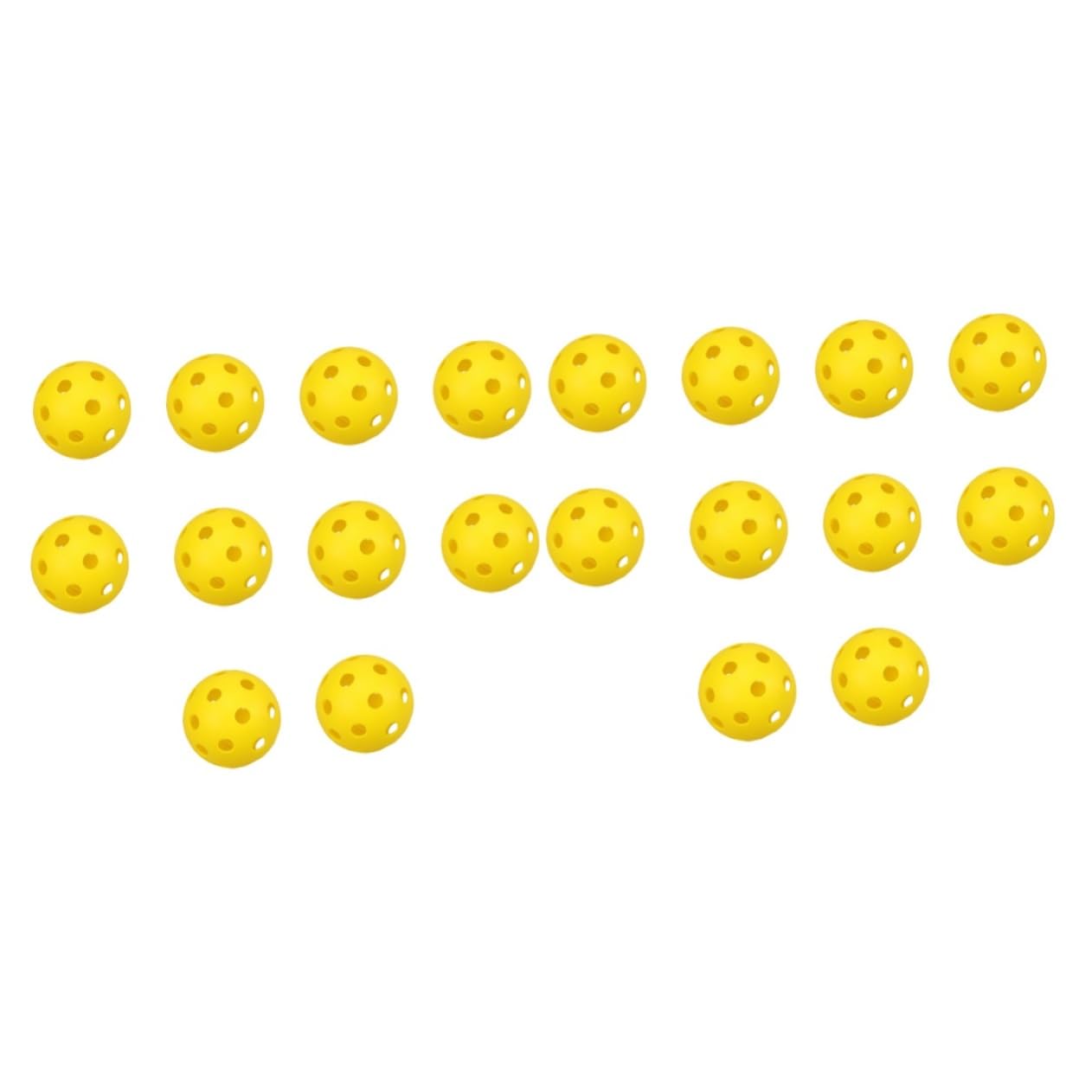 Milisten 2sets 50pcs Durable Porous Golf Practice Balls Hollow Training Balls for Indoor Exercise for Golf Lovers Skill Development Random Color 50pcs*2