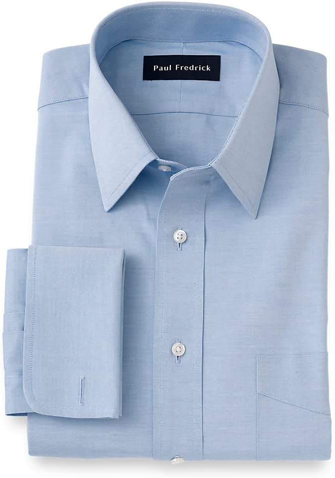 Paul Fredrick Men's Pinpoint French Cuff Dress Shirt Bangladesh | Ubuy