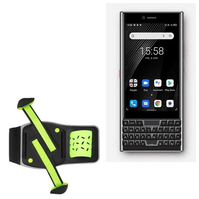 BoxWave Holster Compatible with Unihertz Titan Slim - FlexSport Armband, Adjustable Armband for Workout and Running - Stark Green