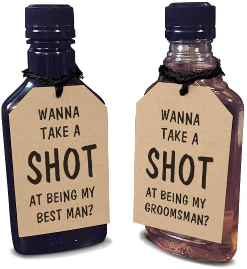 Funny Groomsmen Proposal Cards - Set of 10 Tags | Groomsmen Gifts & Bridesmaid Gifts for Groomsmen Proposal Box - Hang Tags