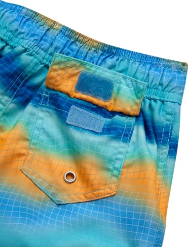 Body Glove Baby Toddler Boys Swim Set - 2 Piece UPF 50+ Quick Dry Swim Trunks and Rash Guard for Boys Kids Swimwear (2T-4T), Size 3T, Orange Turquoise - Thumbnail 5