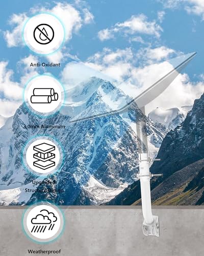 Antena parabólica, Soporte de Antena, Compatible con Starlink, Puntos de Acceso Ap CPE al Aire Libre, Estaciones meteorológicas, Puentes inalámbricos, Mangueras y Extensores Laterales - imagen 8