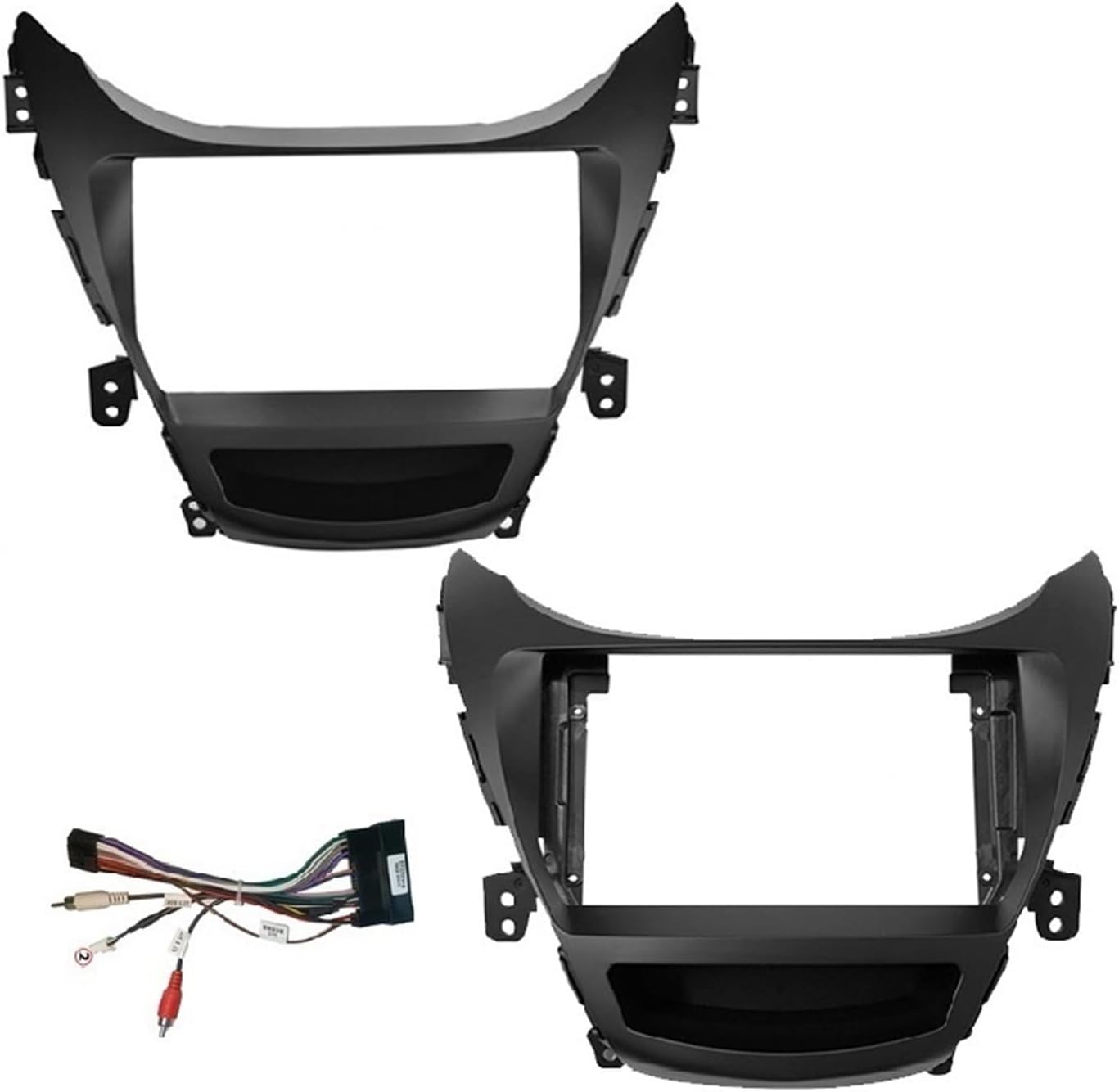Radio Frame 9 Inch Android Car Frame Fit For Hyundai Fit For Elantra 2011-2016 2din Dvd Mount Kit Panel Wire Cord Convenient(Frame 2014-2016)