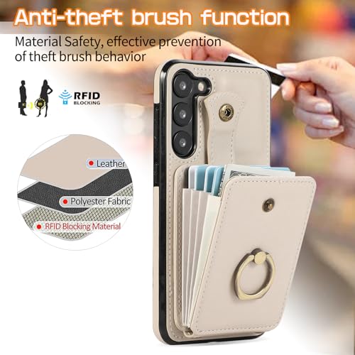 Anneau support pour coque Samsung S23 Plus avec porte-cartes - 4
