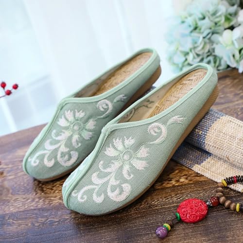 Chaussons en lin contre pieds fatigués : mules plates légères - 2