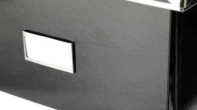 Idena Scatola Portaoggetti In Cartone - 36x28x17 Cm Con Coperchio Rinforzato Metallico - Foto 6