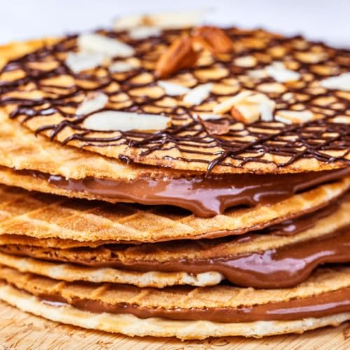 Image of NOVANOVA Assorted Belgian & Dark Chocolate Waffle Cookies - Box Of 12 - Vegetarian, 100% Eggless | No Added Preservatives - 120 G