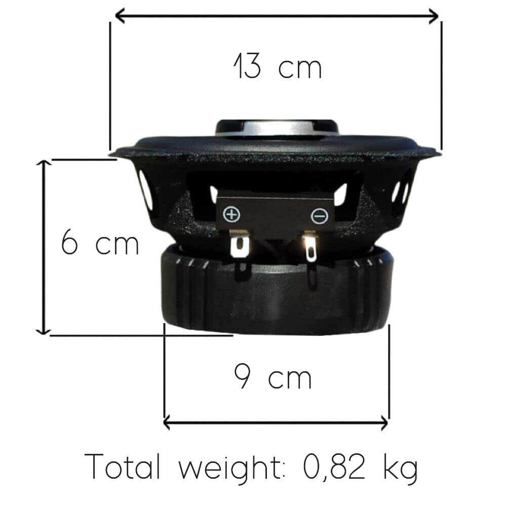 2 ALTOPARLANTI PHONOCAR EVOLUTION 02613 coassiali 2 vie da 13 cm 130 mm 5,25" di diametro da 40 watt rms 100 watt max 4 ohm 92 db, a coppia + 3 sticker omaggio