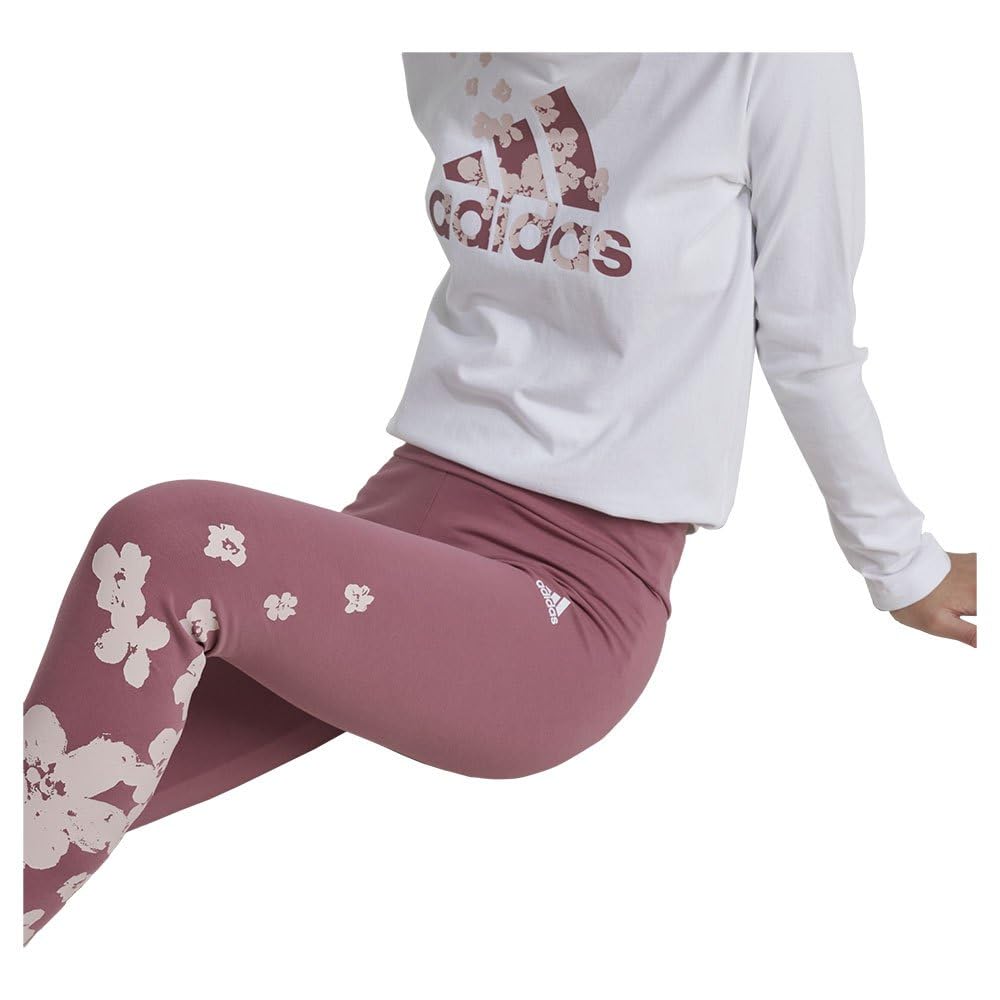 adidas Essentials Printed Leggings Junior Set 13-14 Years
