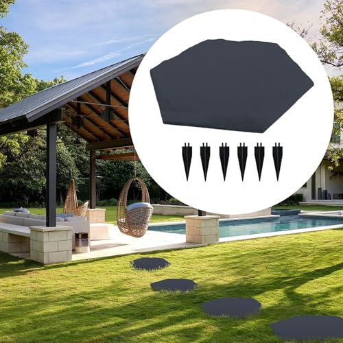 Dalles de jardin avec piquets pour sécuriser les zones de jeux extérieur