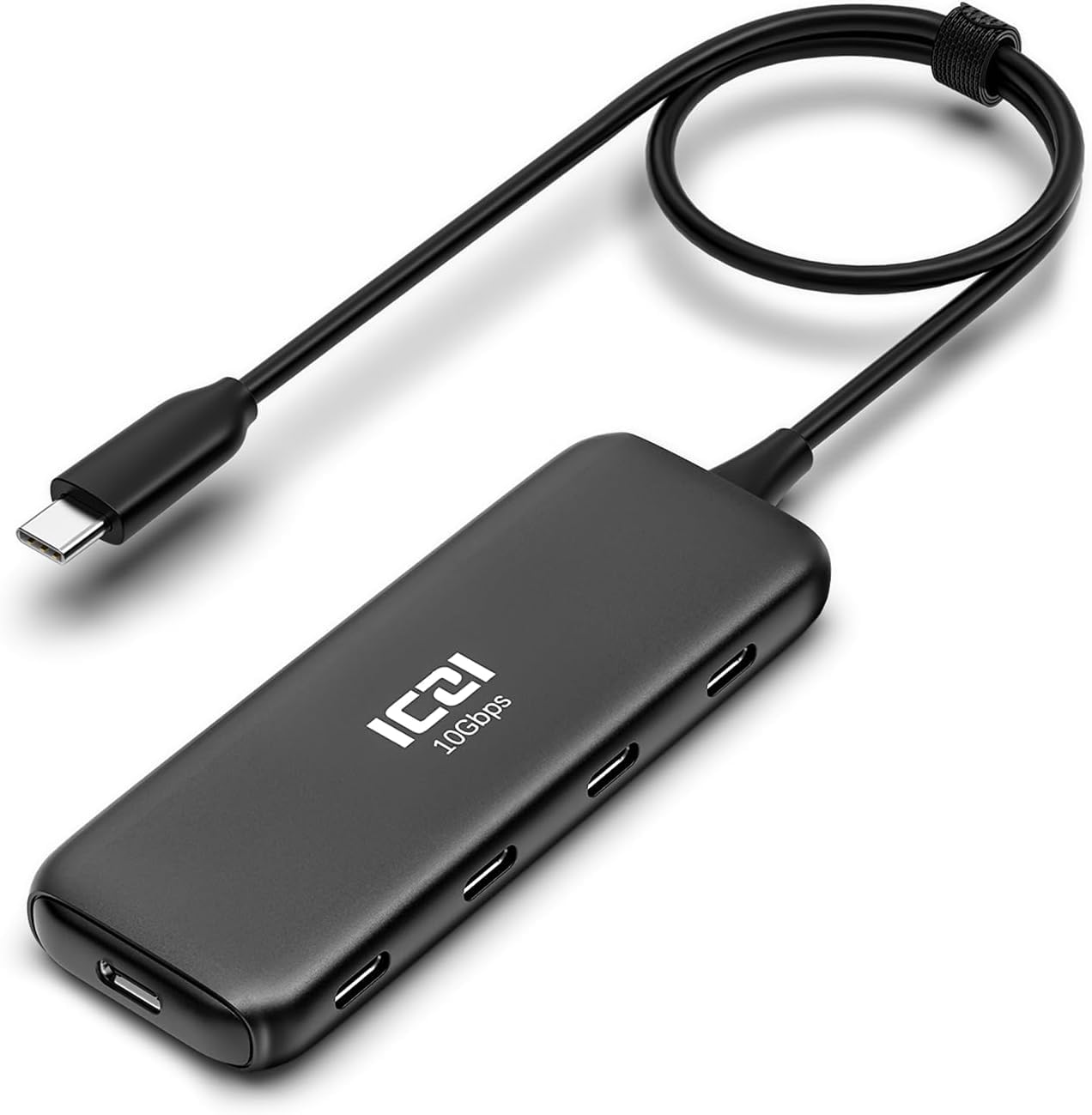 10Gbps USB C ハブ3.2 Gen 2 4ポート拡張、ICZI USBC から 4*USBC type-c ハブ 延長ケーブル セルフパワー/バスパワー 4* USB-C増設 Type-C 拡張 タイプc 複数 スリム設計 軽量 MacBook Pro/Air 、iPad Pro/Air 4、Surface 、Chromebook 、Galaxyなど（充電や映像出力非対応）
