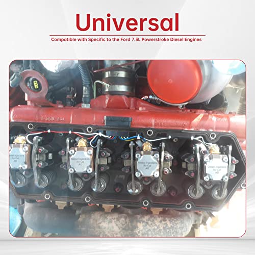 Fgjqefg Injector Glow Plug Harnesses + Valve Cover Gaskets + Relay Solenoid + Controller Compatible With 94-97 7.3L Ford Powerstroke Diesel #TOP3