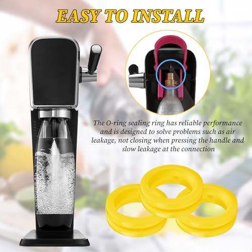 Apdvenk Ersatzteile Dichtungsring, 3 Stück Sodastream Dichtung, Sodastream Ersatzteile, Dichtungsringdichtung, Dichtung Ersatz für DUO ART CO2 Sodastream Dichtung Sodastream für Soda-Liebhaber