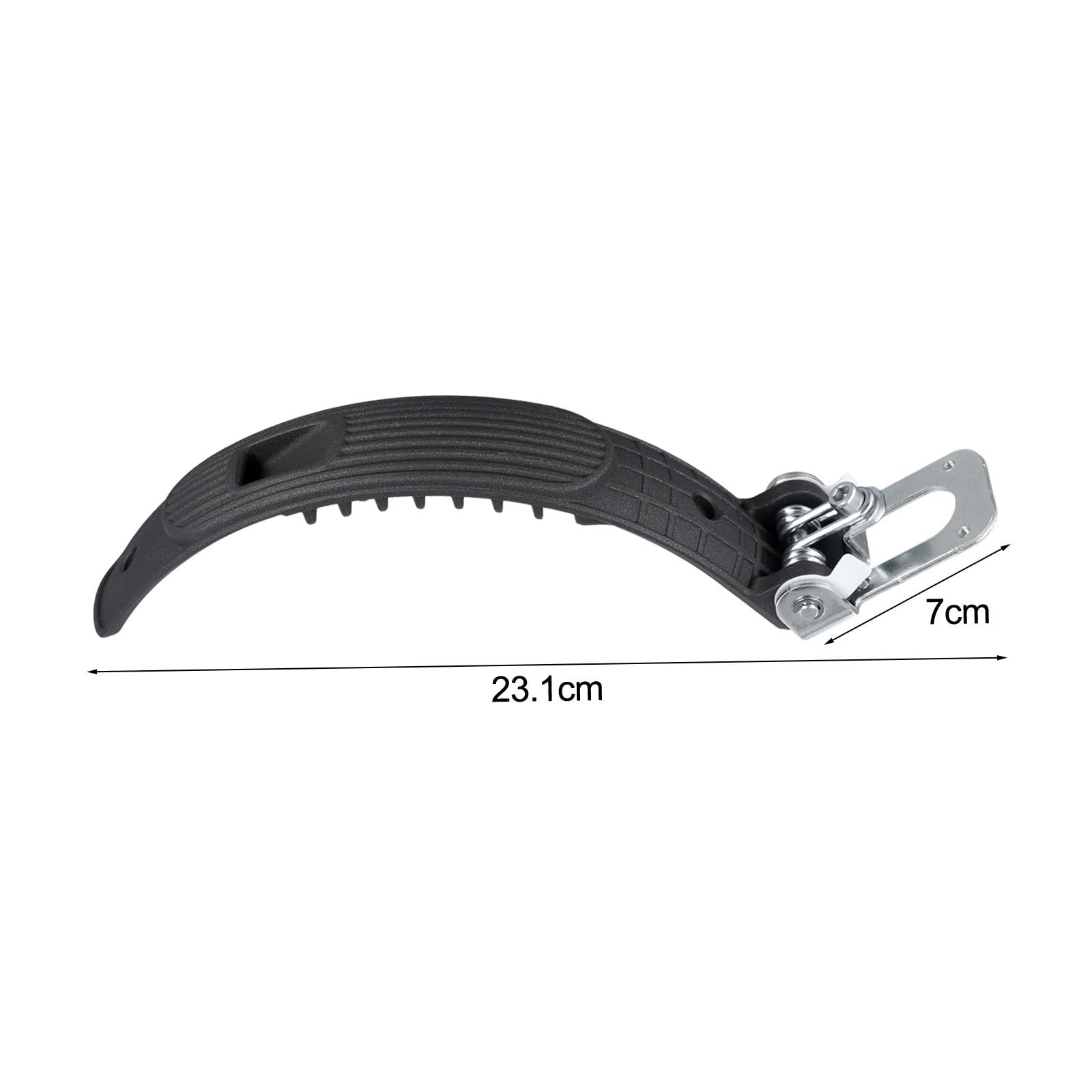 Parafango posteriore scheletro per scooter elettrici Ninebot E25/E45/E22, struttura in ABS e metallo, 23 x 7 cm, nero paraspruzzi (parafango non incluso)
