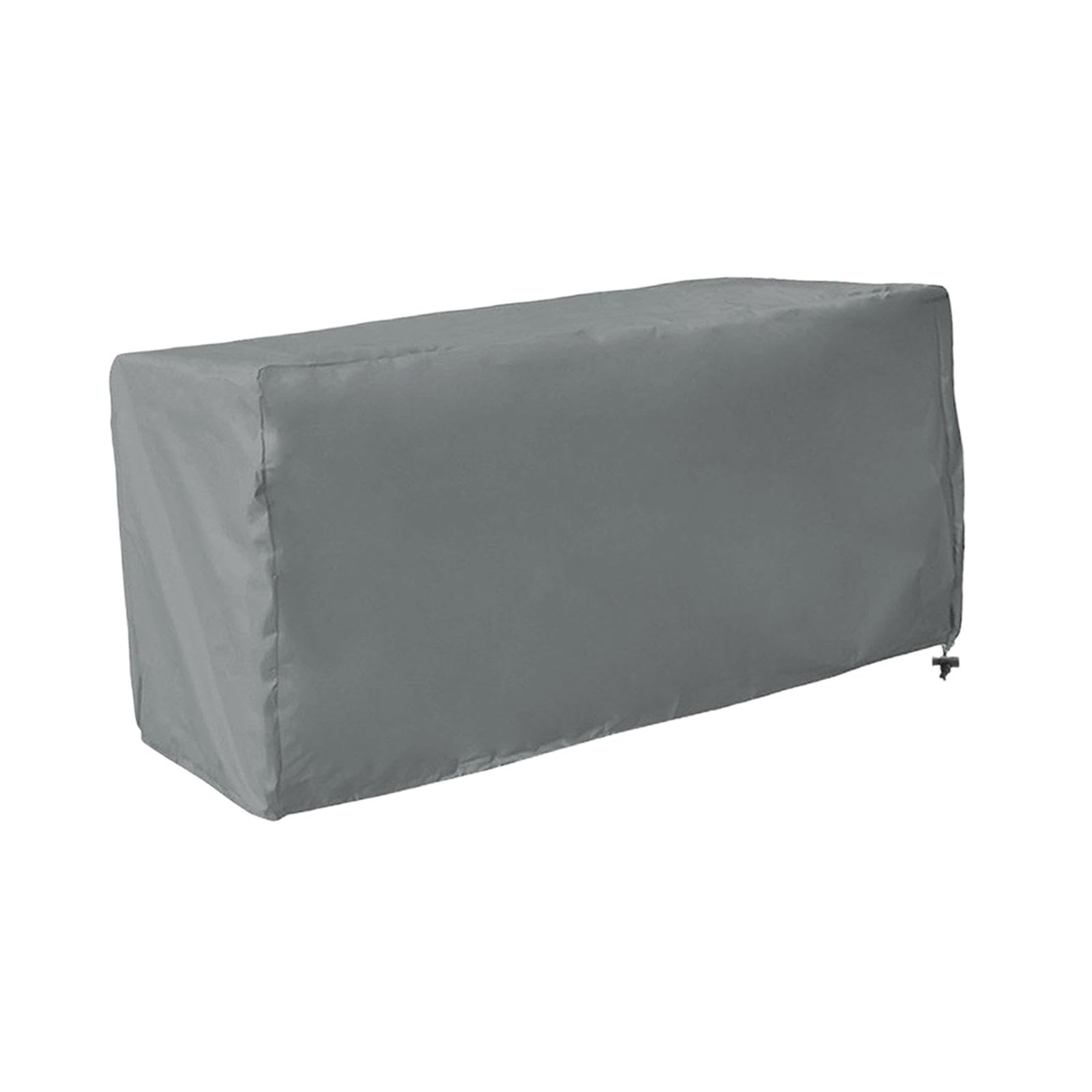 Deck Box Cover Rectangular Outdoor Waterproof for Patio Chair Fire Pit Table S grey