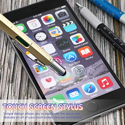 Zonon TW-ZONON-26944 36 Pcs Multitool Tech Pen 6 In 1 Ink Pens With Ruler Level Gauge Screwdriver Multifunction Touch Screen Ballpoint Pens And Black Pen Refills thumb #4