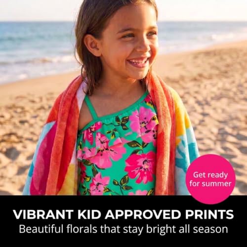 Image of Kanu Surf Girls Morgan Floral Ruffle 1-Shoulder 1-piece Swimsuit