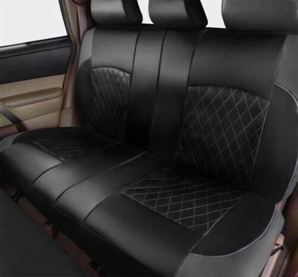 Pełny zestaw pokrowców na siedzenia samochodowe, do Ford Tourneo Courier B460/Tourneo Custom V362, skórzane akcesoria 5-osobowe, szare