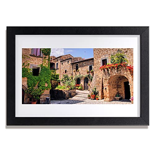 Affiche encadrée 30x20 cm Aloje Flowers cadre MDF pour decoration murale salon
