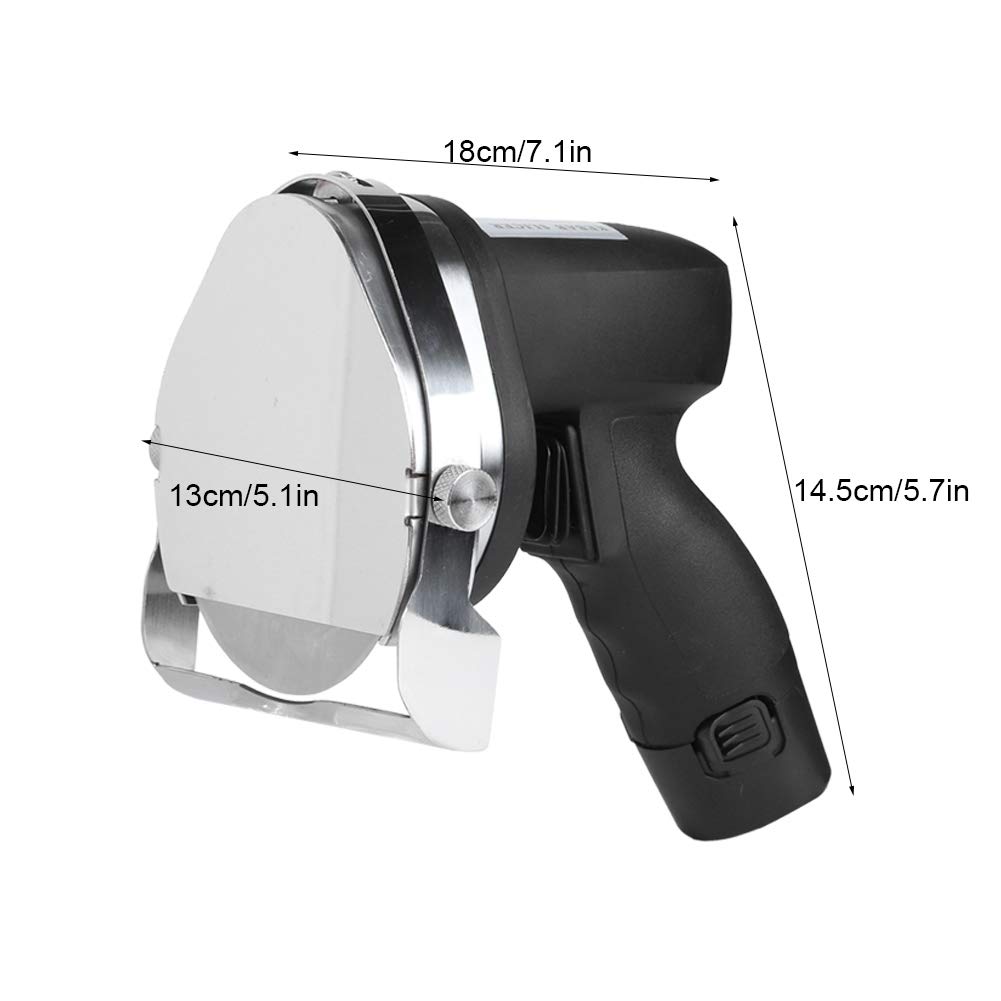 Cuchillo Eléctrico para Kebab, Cortador de Carne de Mano de Espesor Ajustable con Ergonómico Cómodo para Pollo con Carne de Cordero, Uso Comercial Doméstico