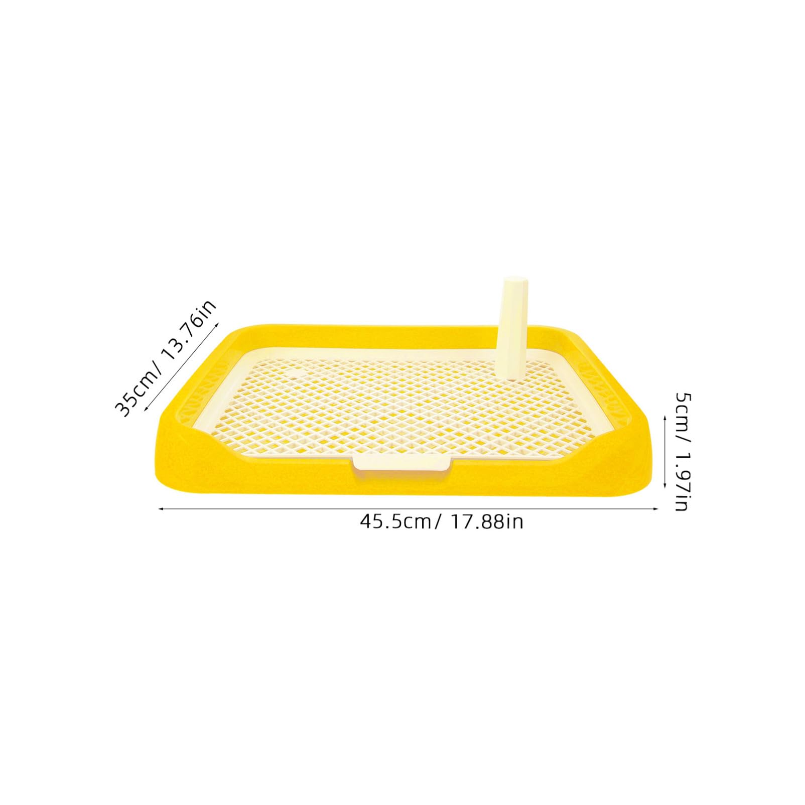 Garneck Dog Toilet Tray Potty for Indoor Use Slip Design for Puppies Dogs Durable Urine Tray for Easy Up and Pet Training