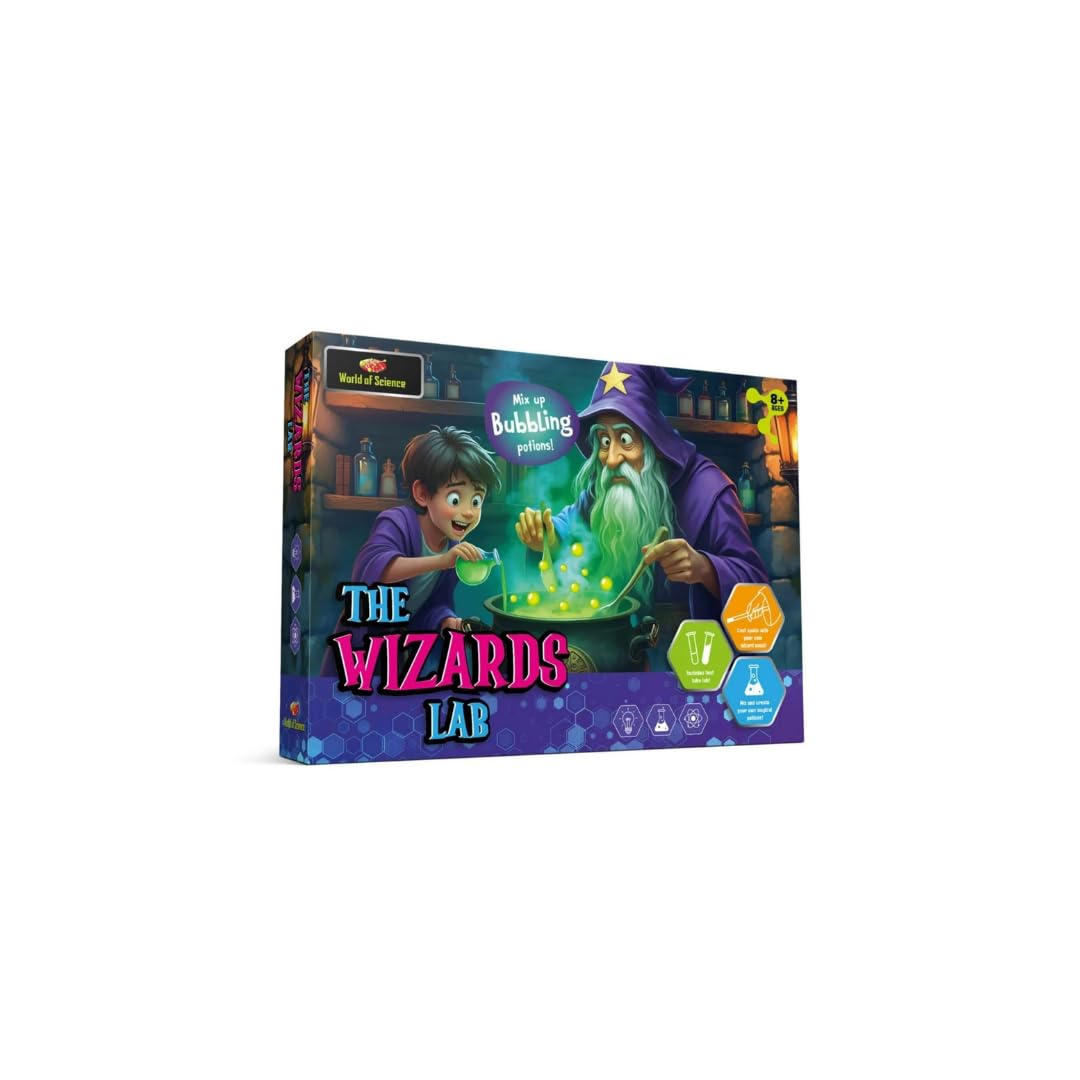 Marco Paul Wizard’s Lab Potion Making Kit for Kids Age 8+ – STEM Magic Science Experiment Kit & STEM Learning Set with Potion Making Experiments, Educational Science for Creative Learning