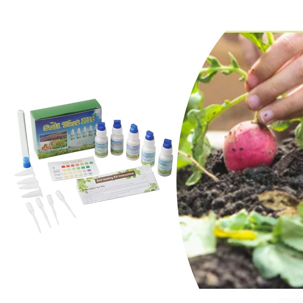 Oniissy 10 Ml Bodemtestkit – Vloeibare Set Voor PH, Stikstof, Fosfor En Kalium – Ideaal Voor Tuin, Landbouw En Planten