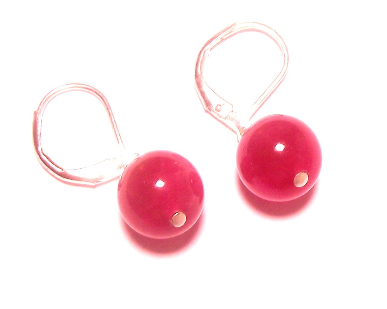 The Gem Tree RUBELLITE RUBY LEVERBACK EARRINGS