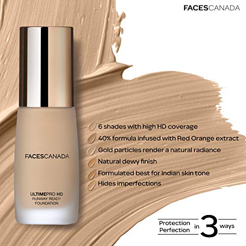 Image of FACESCANADA Ultime Pro HD Runway Ready Buildable coverage full Natural All Skin Liquid Foundation Beige 03