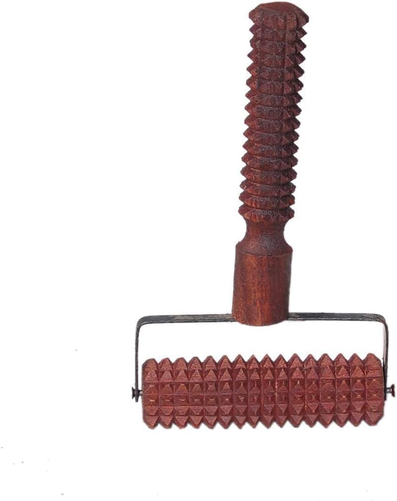 Wooden Acupressure Massage Roller, T-Shape Design, 8 x 6 inches