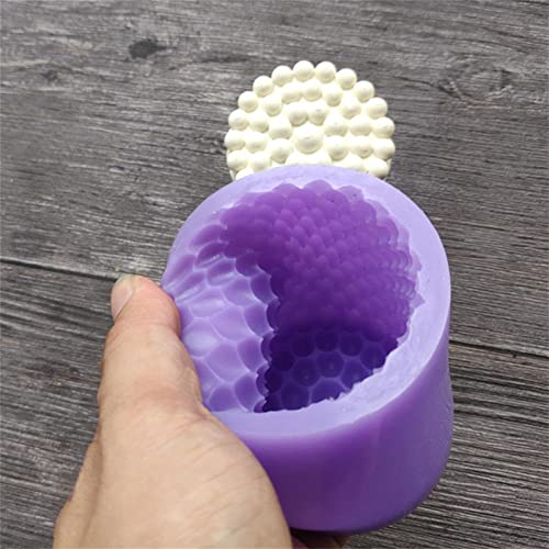 daiyanjing 3D Silikon Kerzenformen, Blasensäulenform, Wabensäulenform für DIY Basteln Kuchenkerze Praline Seifenputz, 1… – Bild 5
