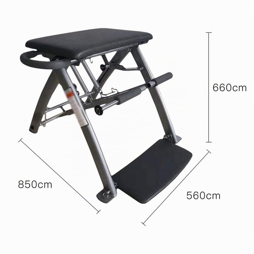 Silla De Ayuda para Yoga Pilates, Banco De Ejercicio Plegable Ajustable para El Hogar Ejercicios De Fitness Multifunción Taburete De Construcción De Fuerza