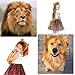 Jeffan Lion Ears Headband with Tail, Lion Costume Headband, Lion Costume Adult for Halloween Party Cosplay Cute Fashion Hairband