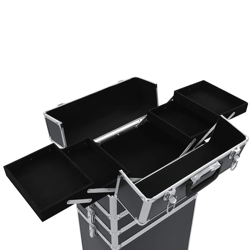 vidaXL Schminkwagen aus Aluminium Kosmetikkoffer Koffer Mehrfarbig