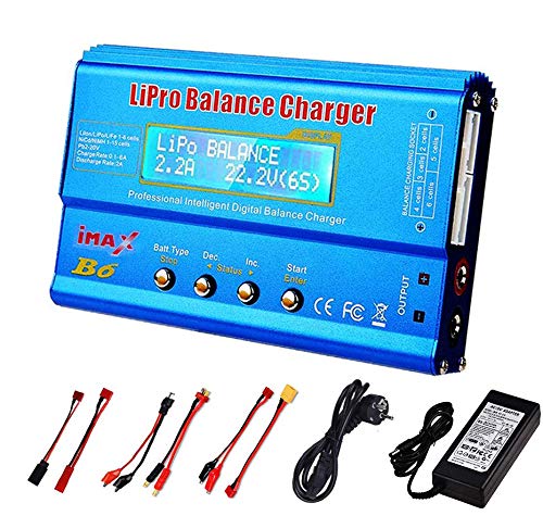 HTRC iMAX B6 80W 6A Cargador de batería Lipo NiMh Li-Ion Ni-CD Cargador de Cargador de balanza RC Digital Enchufe de la UE