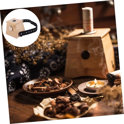 Single Hole Moxibustion Box Portable Moxa Therapy Tool Bamboo Moxa Storage for Travel miniatura 3