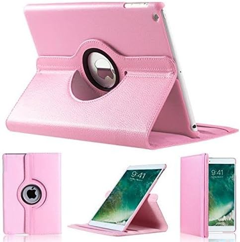 Apple iPad 9.7" 2017/2018 iPad Air 1 Case, RKINC 360 Degree Rotating Stand Case Cover with Auto Sleep/Wake Feature for iPad 9.7" 2017 and iPad Air 1 This case is for Apple iPad 9.7" (Light Pink)