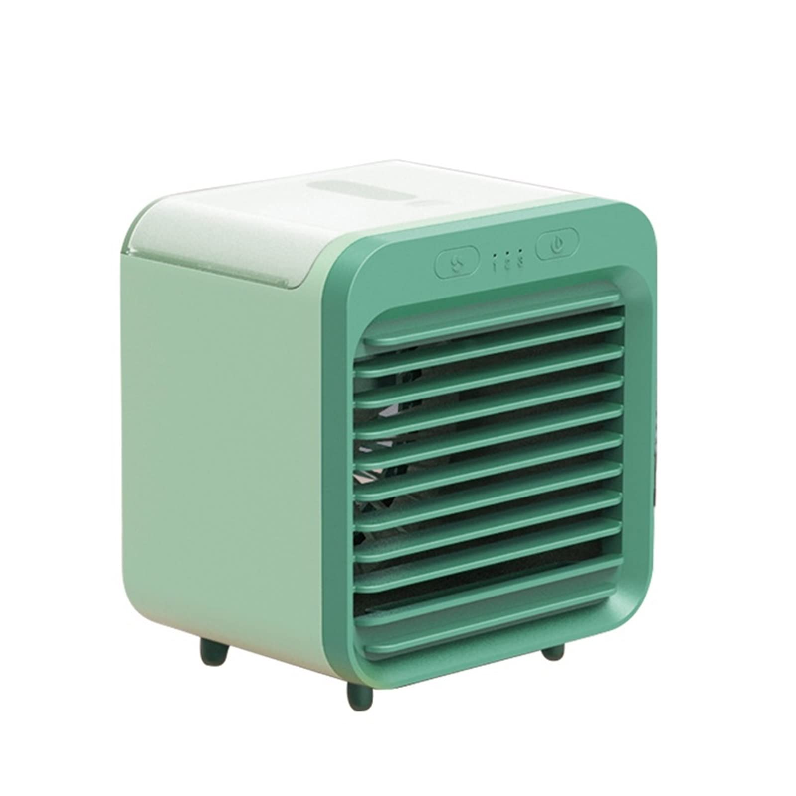 Cczrd Green Air Purifier Fan Conditioner Usb Water Cooling Desktop Protable Bedroom Low Noise Including Night Electric Airflow Comfort Refreshing Breeze(Green)