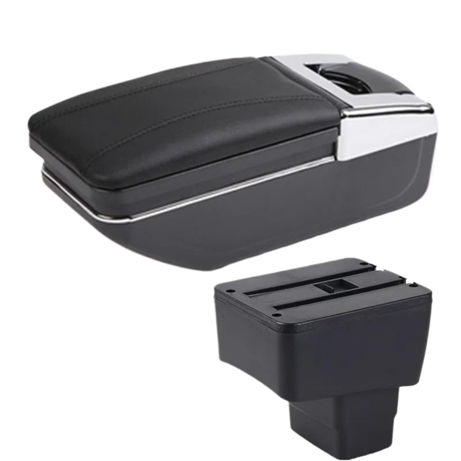 Byhgfdea A2 Black Line No Usb Armrest Storage Box For Mazda 2 Skyactiv Version For Cx-3 Car Armrest Storage Box Dedicated Retrofit Accessories