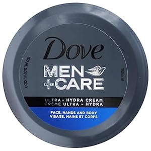 Dove Men+Care Ultra Hydra Cream, Face, Hands and Body care, All Skin Types, 5.07 Oz