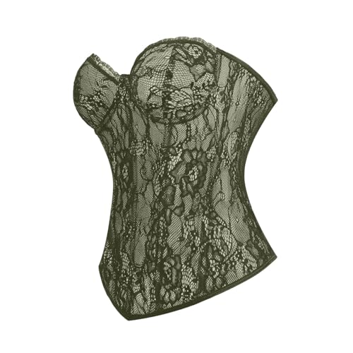 Corsé de encaje para mujer con cordón ajustable medieval gothic 5