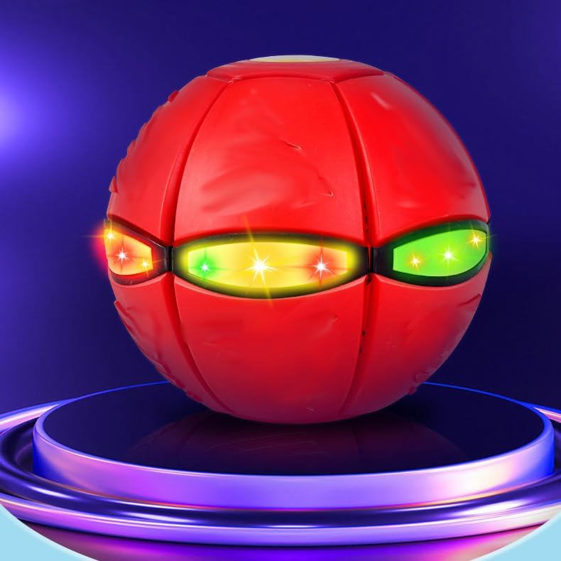 Miniatura 6 de Bola mágica que rebota para perro, gato, disco volador de ovnis mágico, bola deformante, platillo volador mágico, juguetes de fútbol para perros