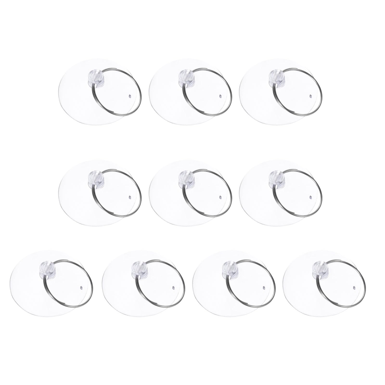 MECCANIXITY 10pcs Screen Suction Cup Phone Pry Repair Opening Tool for Laptop Computer Tablet LCD Screen Remover (Clear, 40mm)
