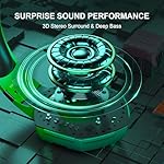 PHOINIKAS Gaming Headset for PC, PS4, PS5, Stereo Gaming Headphone for Switch, with Noise Cancelling Mic (Dazzle Green) - Image 4